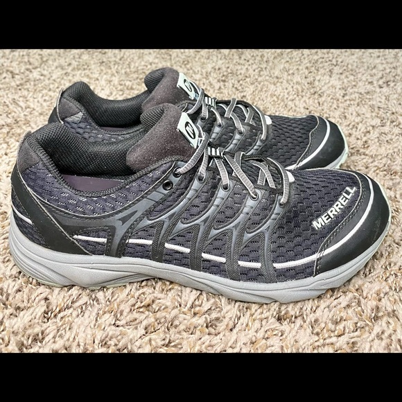 Merrell Black/Grey/Subtle Green Sneakers - Picture 2 of 8